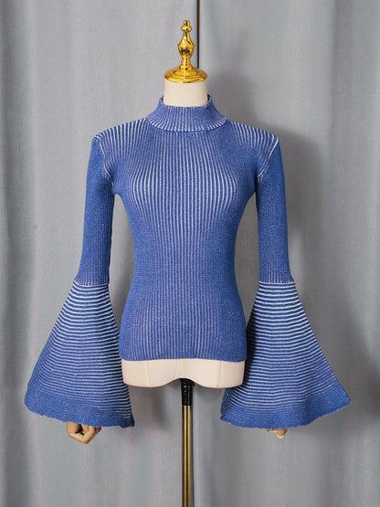 Brielle Flare-Sleeve Knit Top