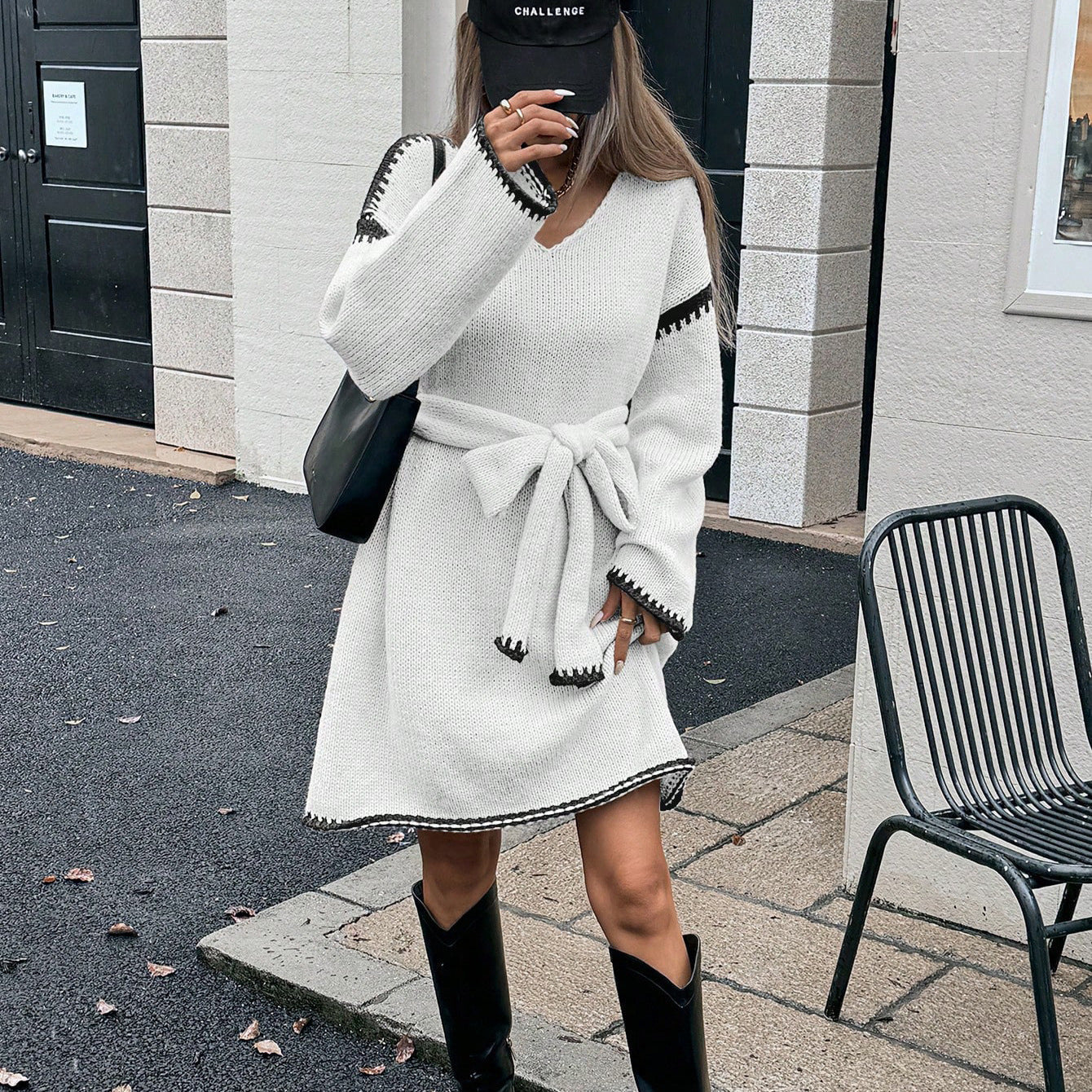 Noelle Cozy Grace Belted Knit Cardigan