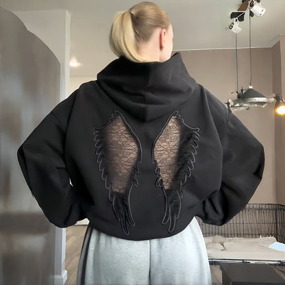 Reyna Hollow-Out Street Hoodie