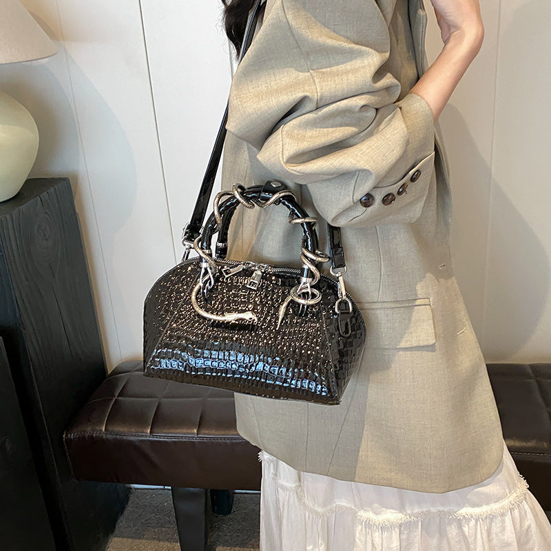 Luna Snake-Pattern Mini Bag
