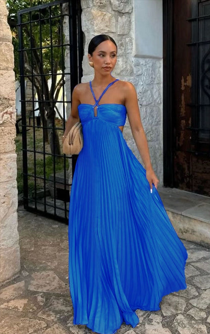 Celeste Pleated Maxi Dress