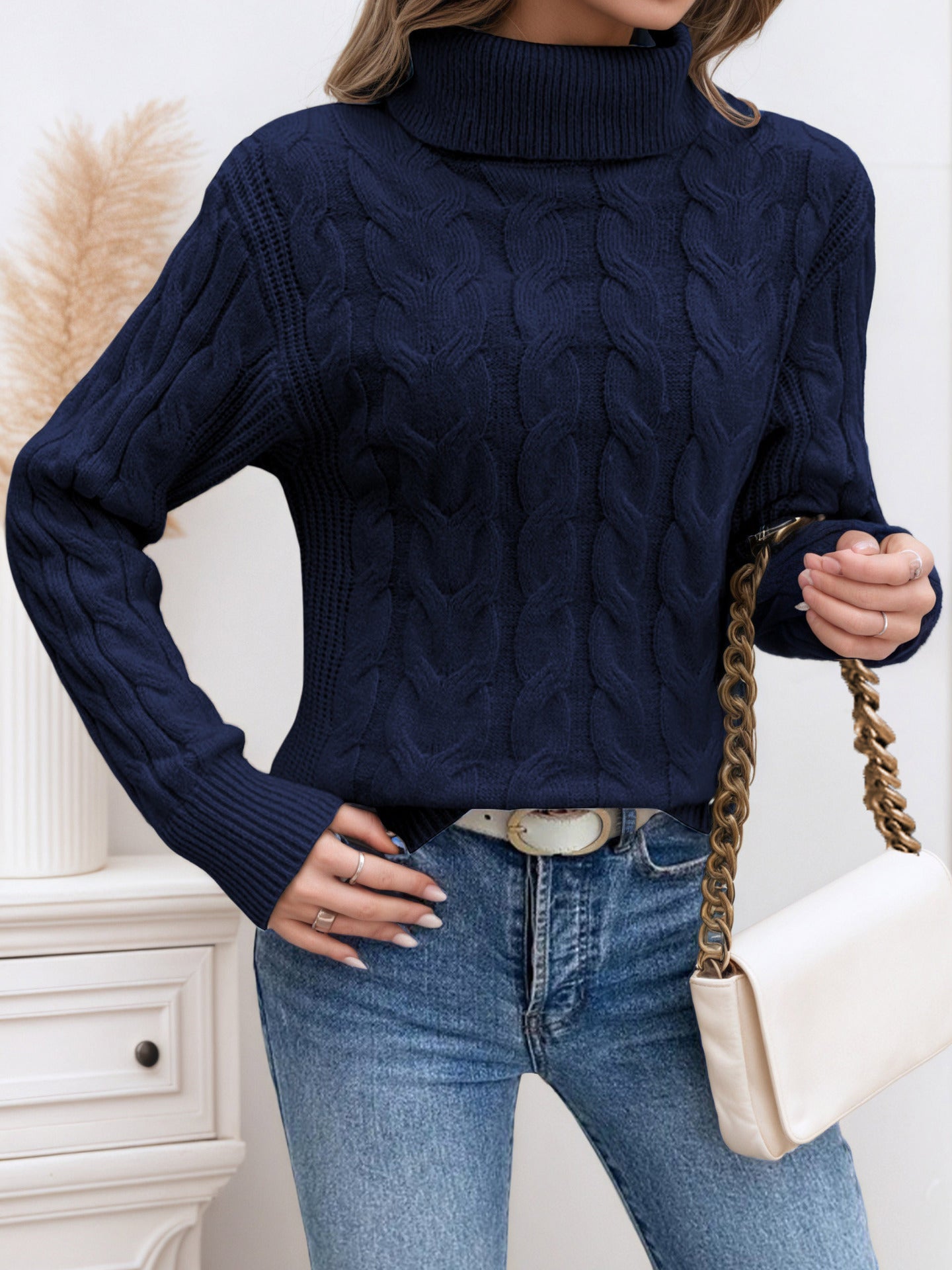 Milano Knit Turtleneck Sweater