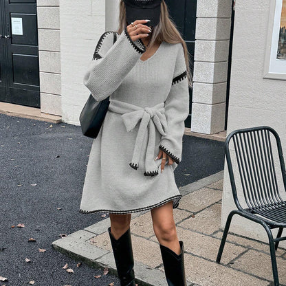 Noelle Cozy Grace Belted Knit Cardigan