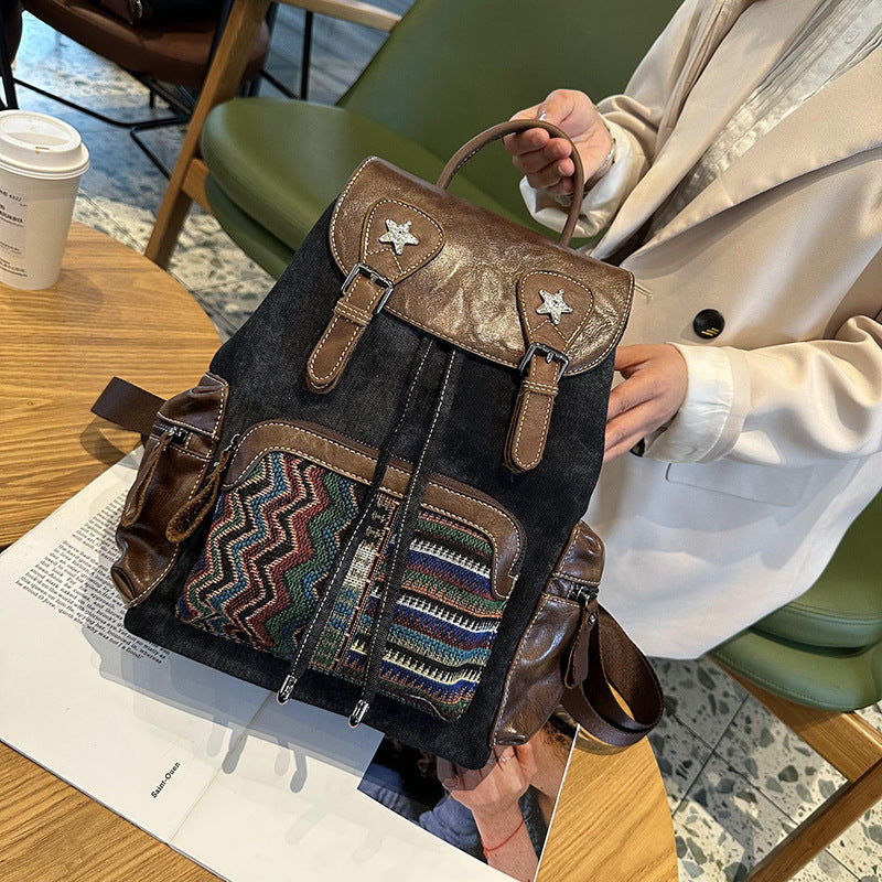Luxury Retro Genuine Leather Backpack