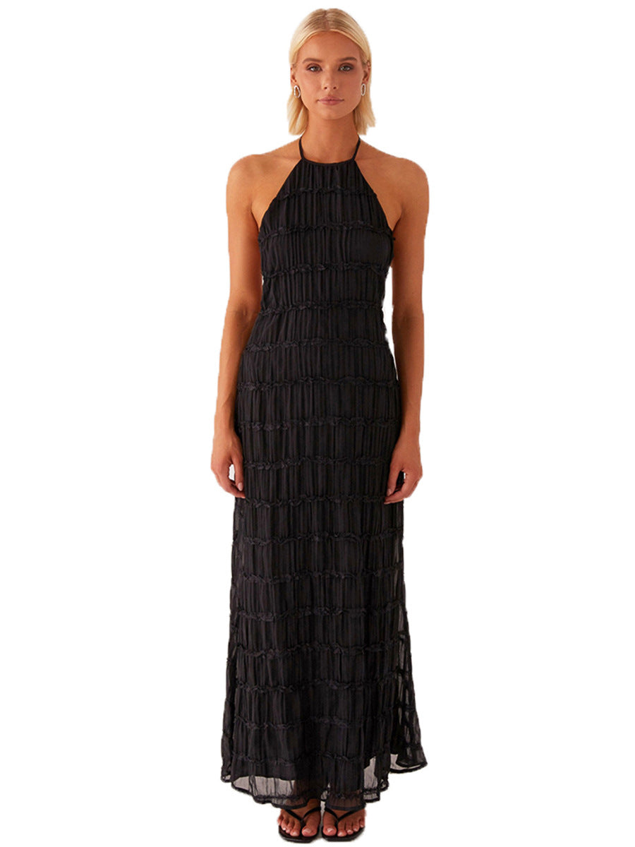 Serene Knit Halter Maxi Dress