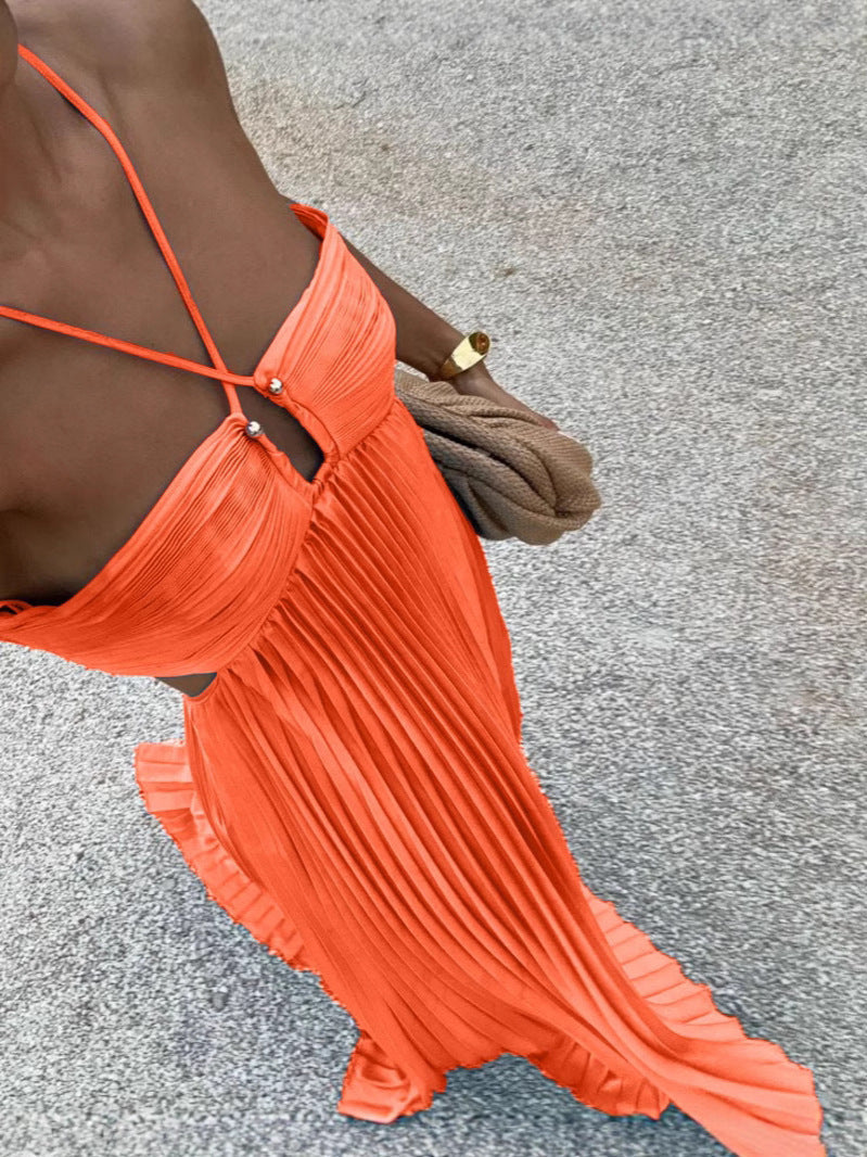 Celeste Pleated Maxi Dress