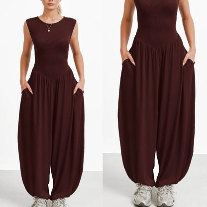 Odette Sleeveless Wide-Leg Jumpsuit