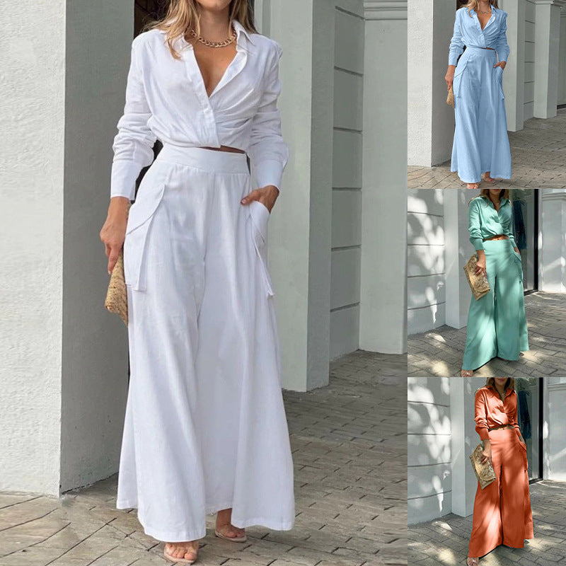 Amara Satin Long Dress Set