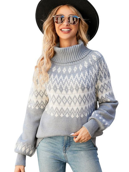 Hazel Snowfall Turtleneck Sweater
