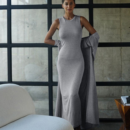Elora Minimal Grey Two-Piece Set