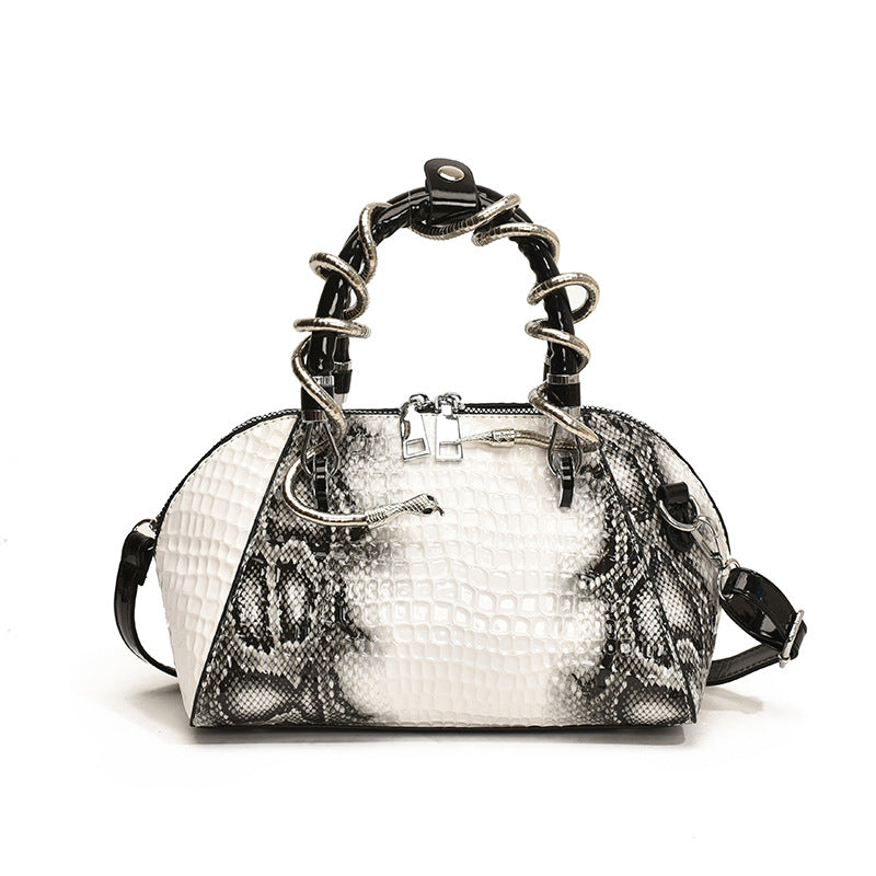 Luna Snake-Pattern Mini Bag