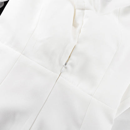 Blanche Mermaid Gown – Square-Neck Long-Sleeve