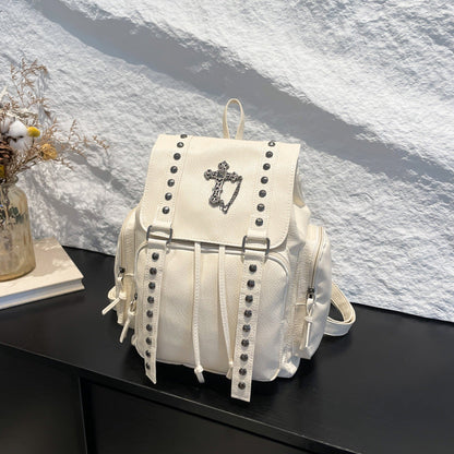 Skylar Studded PU Leather Backpack