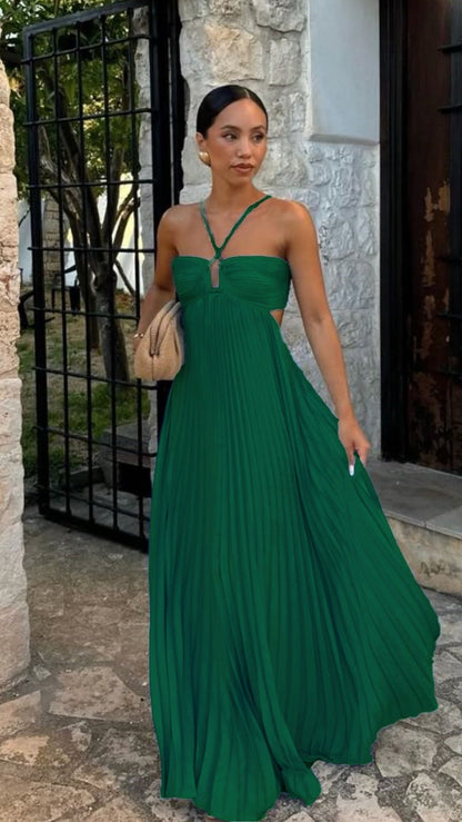 Celeste Pleated Maxi Dress