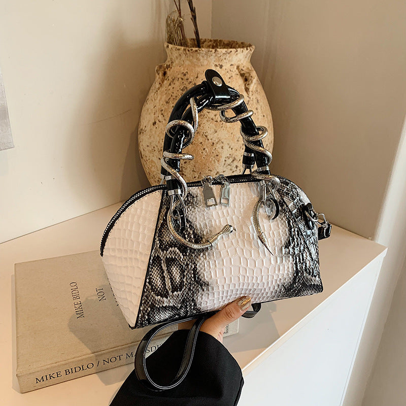 Luna Snake-Pattern Mini Bag