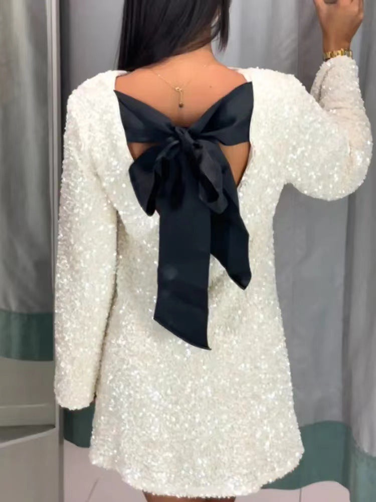 Sequin Mini Party Dress – Holiday Sparkle