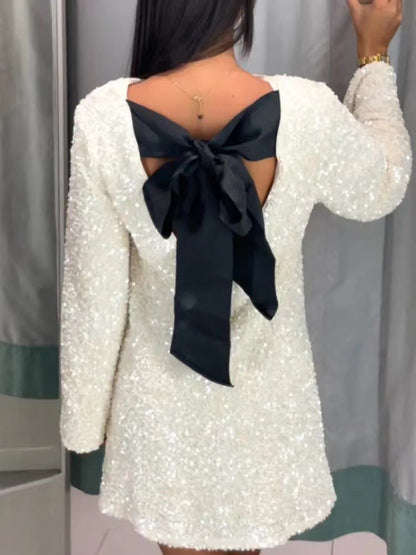 Sequin Mini Party Dress – Holiday Sparkle