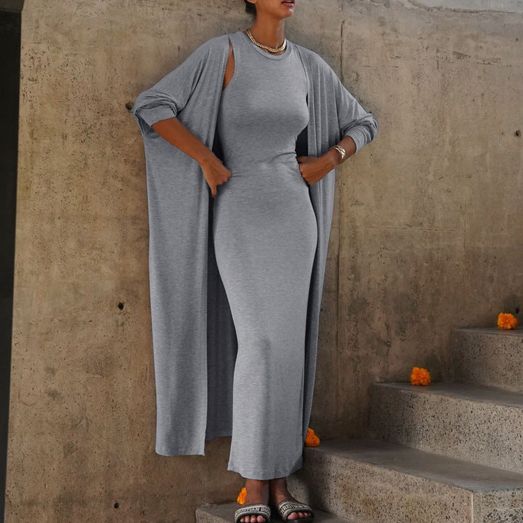 Elora Minimal Grey Two-Piece Set
