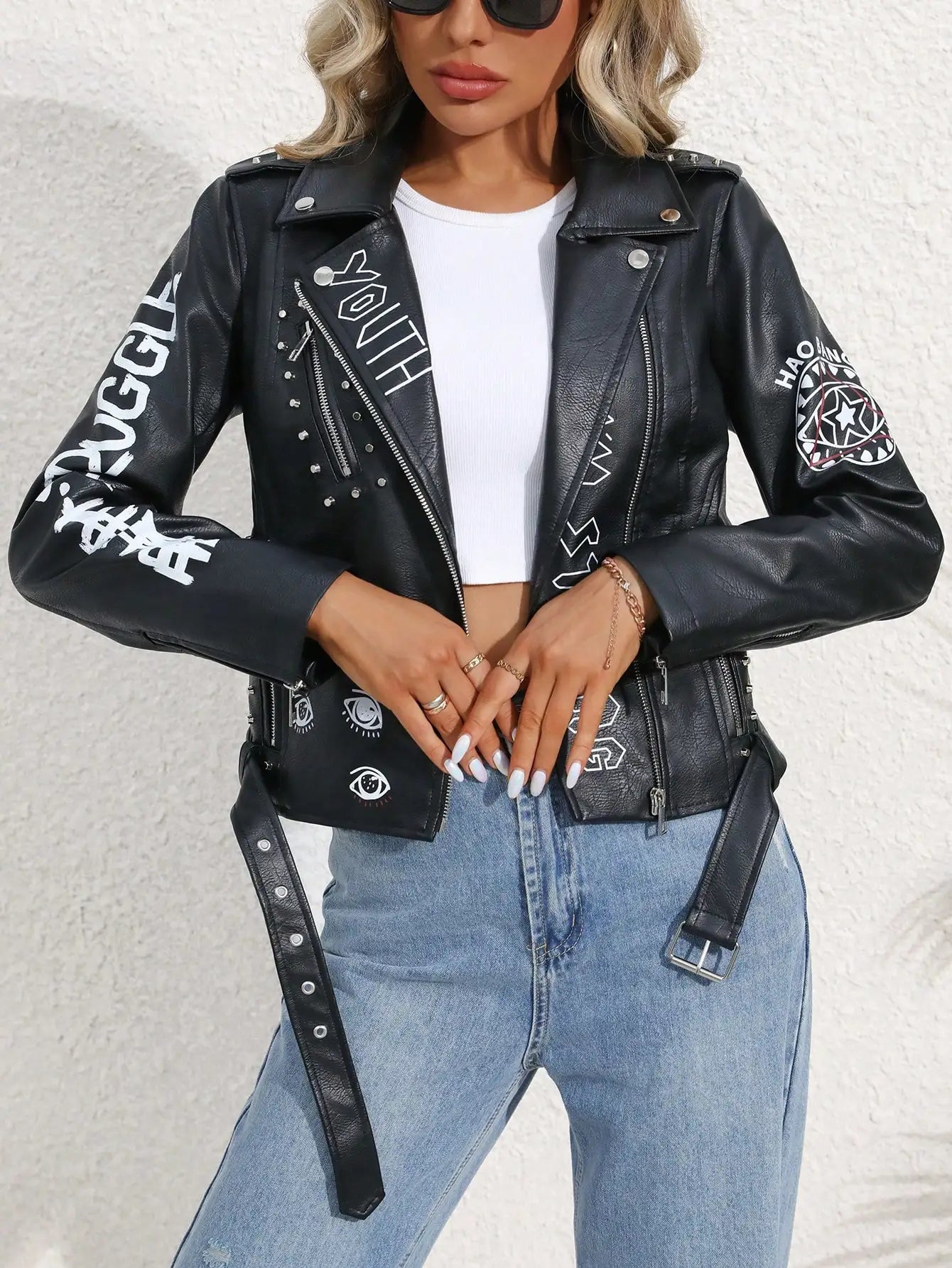 Harper Dare You Faux Leather Jacket