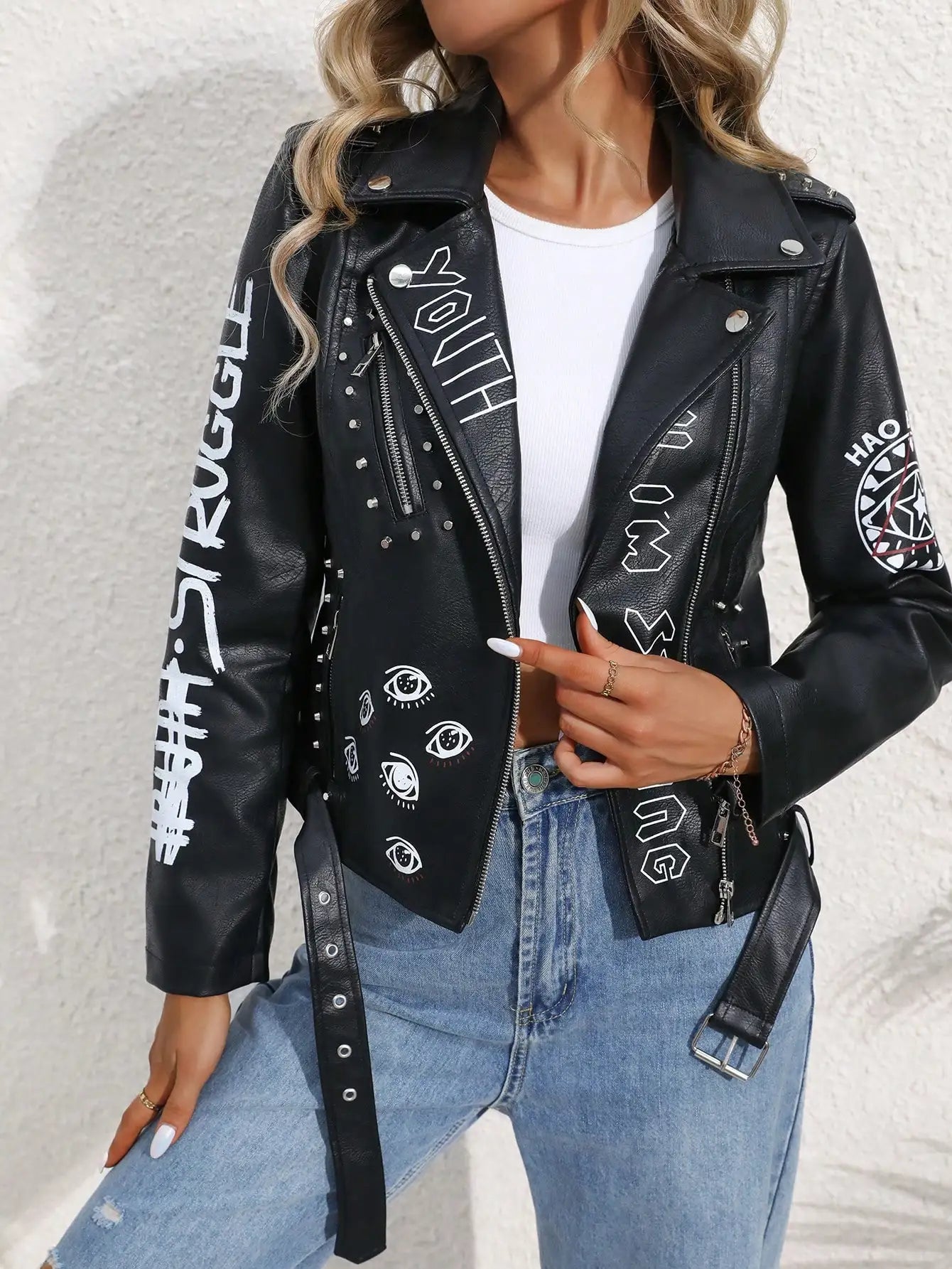 Harper Dare You Faux Leather Jacket