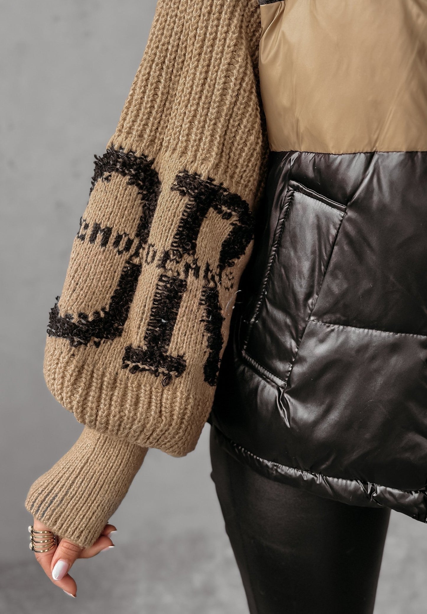 Brooklyn Patchwork Puffer Jacket