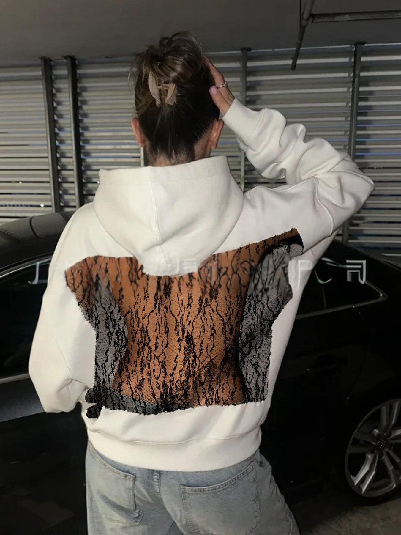 Harper Open-Back Mesh Hoodie