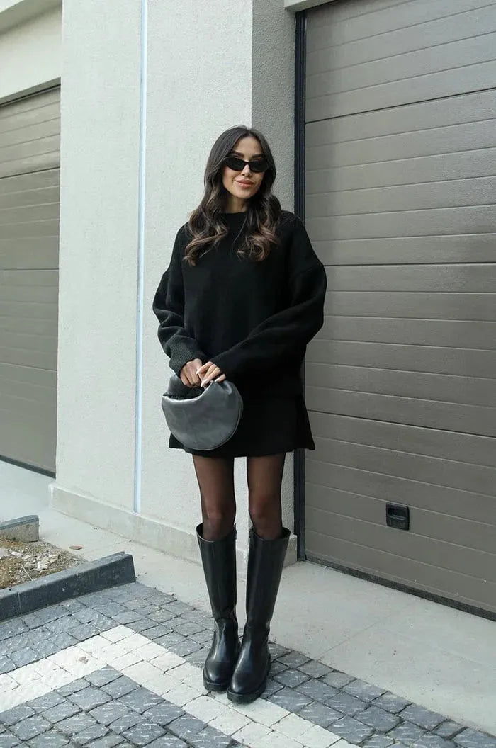 Aura Soft Knit Sweater + Skirt Set